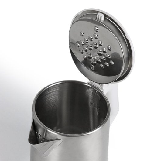 Jata Chaleira em Aço Inoxidável 2L Branco 1500W Base 360º Proteção contra Sobreaquecimento