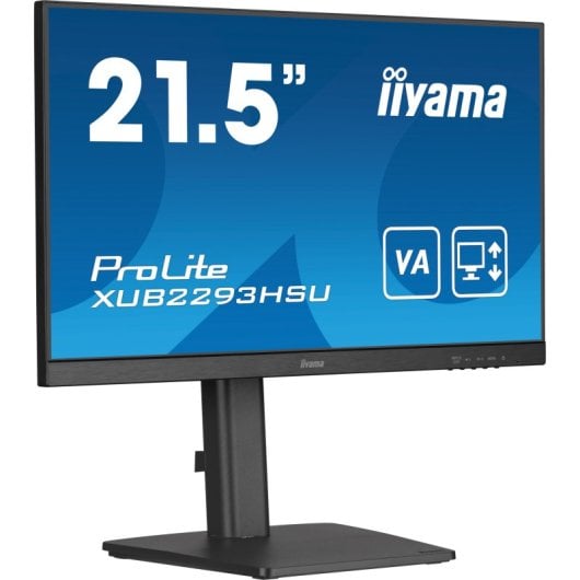Moniteur USB 21,5″ 1080p 100 Hz IPS réglable en hauteur avec haut-parleurs sans bordure