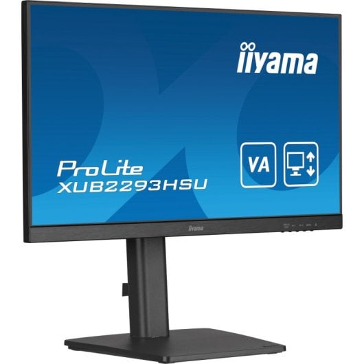 Moniteur USB 21,5″ 1080p 100 Hz IPS réglable en hauteur avec haut-parleurs sans bordure