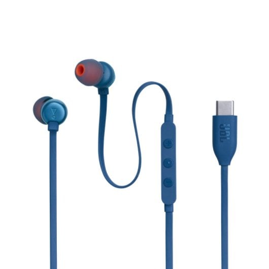 Casque filaire USB-C JBL Pure Bass avec microphone et télécommande intégrés