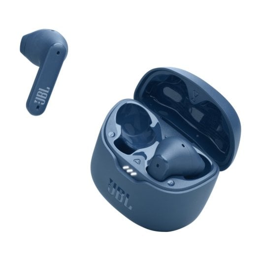 Auscultadores sem fios JBL Bluetooth 5.2 com cancelamento de ruído e microfone azul