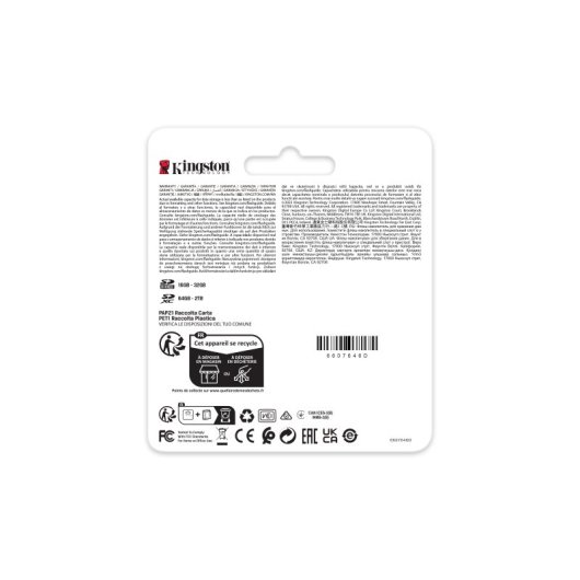 Tarjeta SD Kingston Canvas React Plus 1TB UHS-II 280MB/s 150MB/s V60 Negro