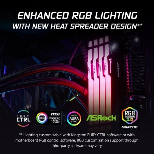 Kingston 32GB DDR5 6800MT/s FURY Beast RGB RAM-Speicher