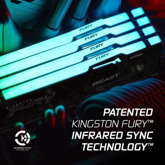 Kingston 32GB DDR5 6800MT/s FURY Beast RGB RAM-Speicher