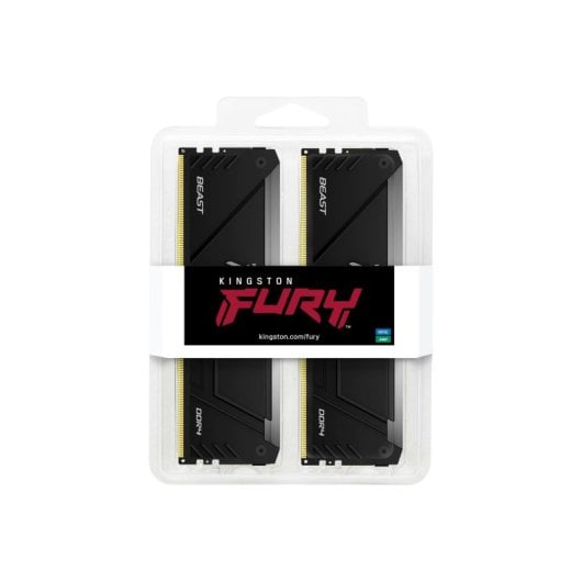 Kingston 32 GB DDR4 3200 MHz FURY Beast RGB RAM-Speicher (2 x 16 GB)