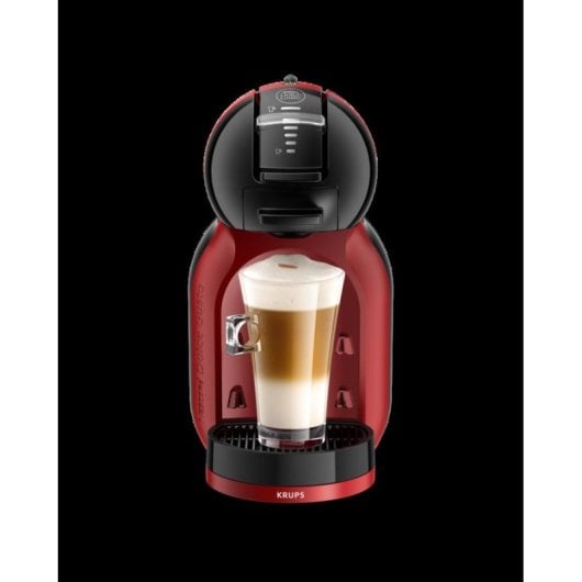 Máquina de café de cápsulas Krups Mini Me KP123H 0,8L 15 Bares preto/vermelho controlo tátil