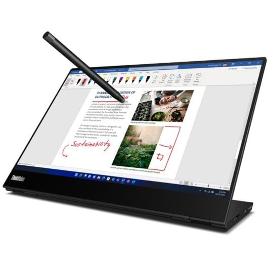 Monitor Lenovo ThinkVision M14t 14" 2.2K IPS Táctil 8ms USB-C PowerDelivery 65W VESA Stand
