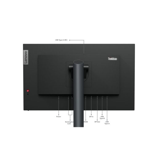 Monitor Lenovo 23.8? 2560x1440 60Hz IPS HDR10 USB-C VESA sRGB 99% Low Blue Light