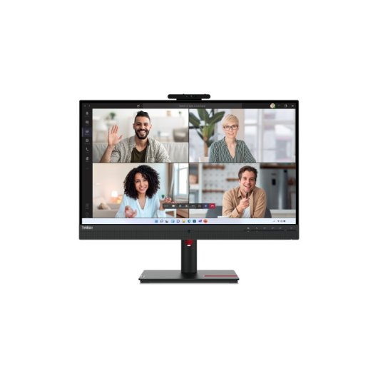 Écran Lenovo 27″ 2560x1440 75Hz IPS W-LED Haut-parleurs Caméra USB-C 90W Ethernet