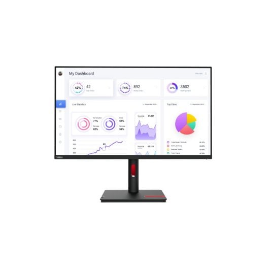 Monitor Lenovo 31,5″ 4K UHD 60Hz IPS USB-C HDMI DisplayPort KVM sRGB 99%