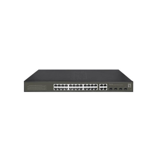 Switch LevelOne GES-2128P 24 porte Gigabit L2 Gestito 4 SFP QoS VLAN