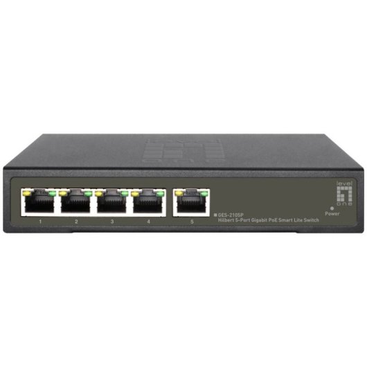 Level One Gigabit 8-Port Metall Unmanaged Switch, kompakt und leise