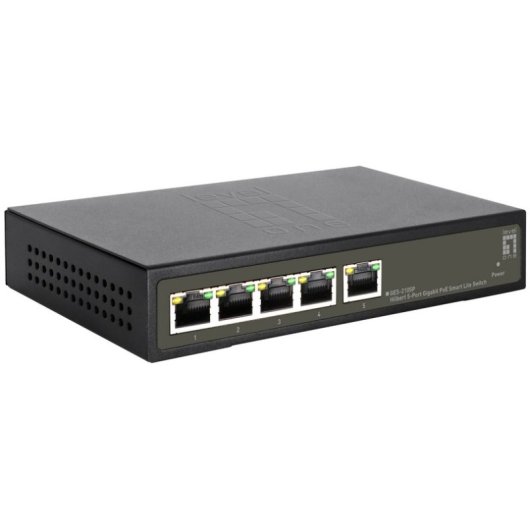 Level One Gigabit 8-Port Metall Unmanaged Switch, kompakt und leise