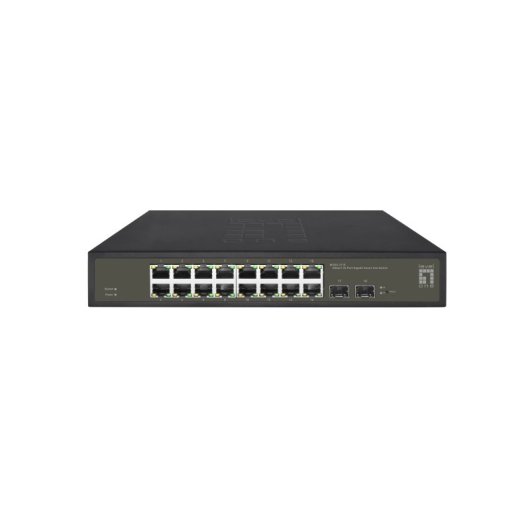 Switch LevelOne GES-2118 Gestionado 16 Puertos Gigabit Ethernet L2 Rack 2 SFP