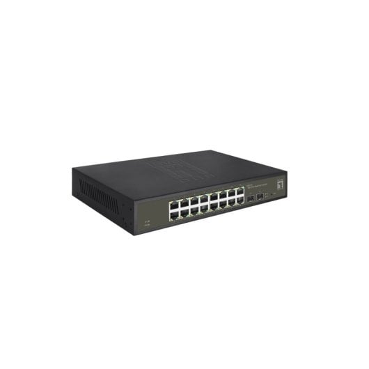 Switch LevelOne GES-2118 Gestionado 16 Puertos Gigabit Ethernet L2 Rack 2 SFP