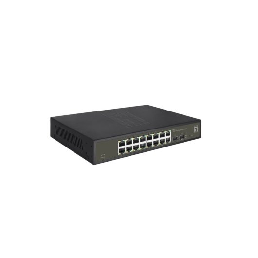 Switch LevelOne GES-2118 Gestionado 16 Puertos Gigabit Ethernet L2 Rack 2 SFP