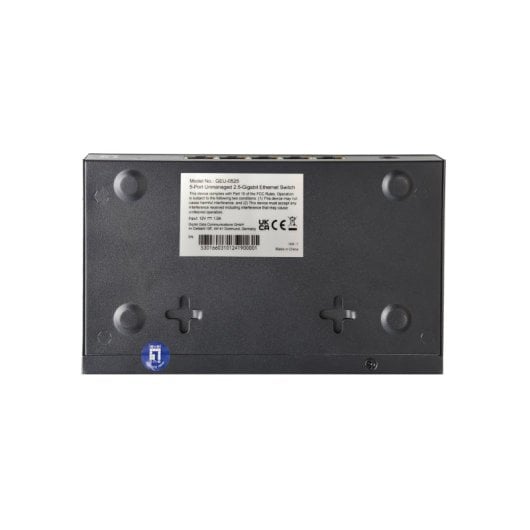 Switch LevelOne GEU-0525 5 Puertos 2.5G Ethernet Full Duplex Sin Ventilador Pared