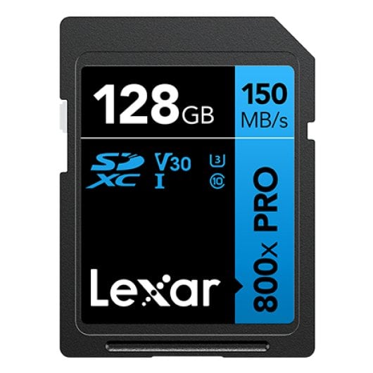 Tarjeta SD Lexar High-Performance 800xPRO 128GB UHS-I 150MB/s V30 U3 Resistente