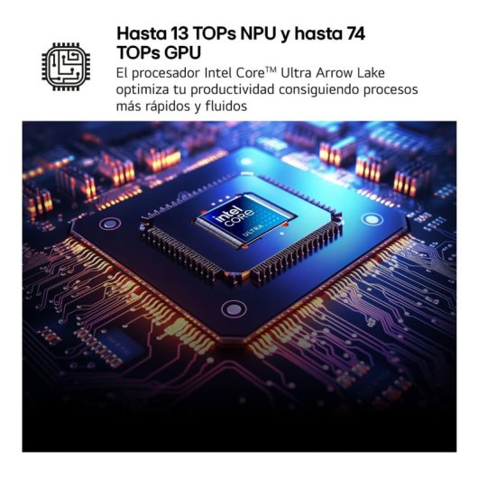 Portátil LG Gram 14Z90T 14? Intel Core Ultra 7 32GB 1TB SSD Windows 11 Pro AI Chat On-Device