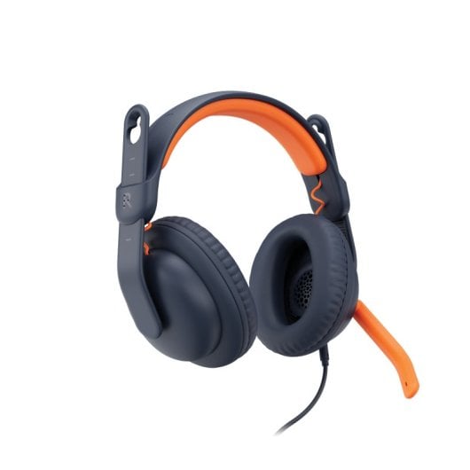 Cuffie cablate Logitech con microfono pieghevole e design resistente e adatto ai bambini