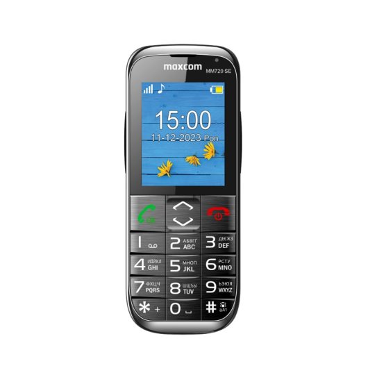 Maxcom MM720 SE 2,2″ 176x220Pix 0,3MP 800mAh Schwarzes Mobiltelefon