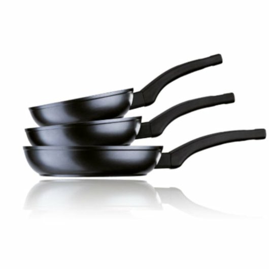 Sartén Monix M240000 ×18cm/×22cm/×26cm Aluminio Forjado Antiadherente Inducción