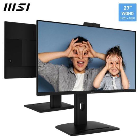 Monitor MSI Pro MP275QPDG 27? QHD 100Hz IPS Cámara Altura Ajustable Adaptive Sync Altavoces USB-C