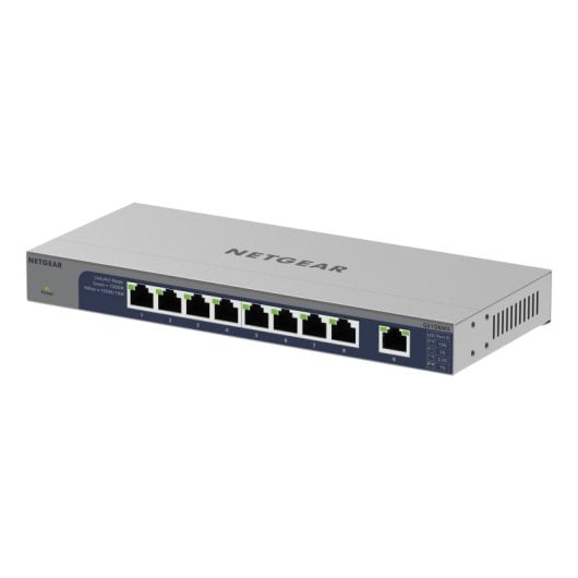 Switch Netgear GS108MX-100EUS 8 Puertos RJ-45 Gigabit/10G Montaje Rack/Pared Sin Ventilador