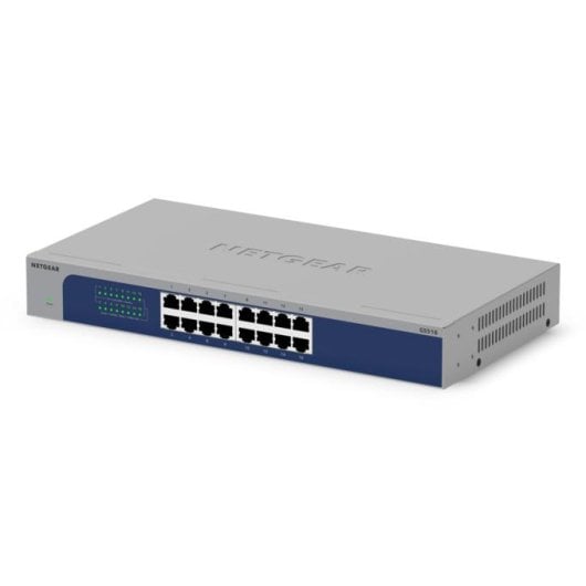 Switch Netgear GS516-300EUS 16 Puertos Gigabit PoE Montaje en Rack Metal