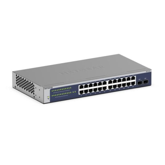 Switch Netgear GS724Tv6 24 Puertos Gigabit 2 SFP L2+/L3 Rack 1U Sin Ventilador