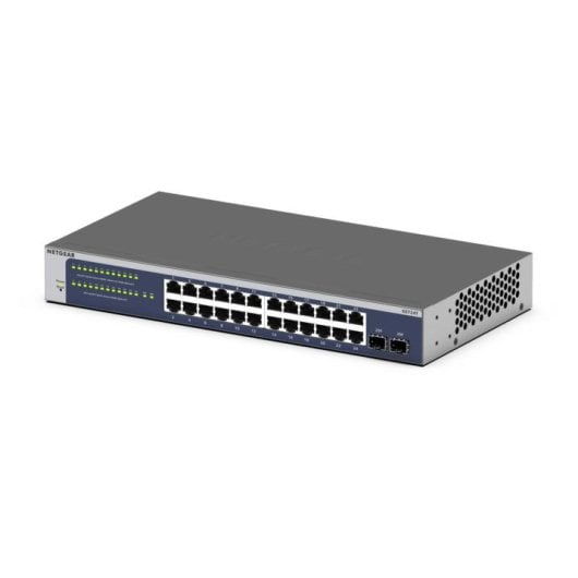 Switch Netgear GS724Tv6 24 Puertos Gigabit 2 SFP L2+/L3 Rack 1U Sin Ventilador