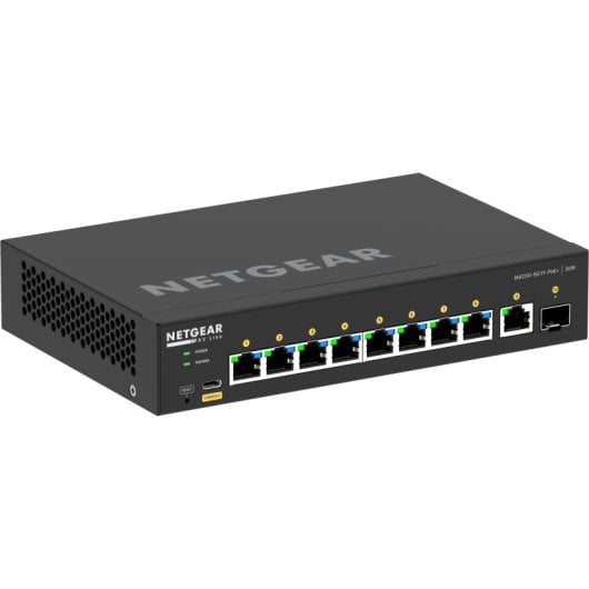 Switch Netgear 8 porte Gigabit gestite L2/L3 PoE+ 110W ARM Cortex-A9 Rack
