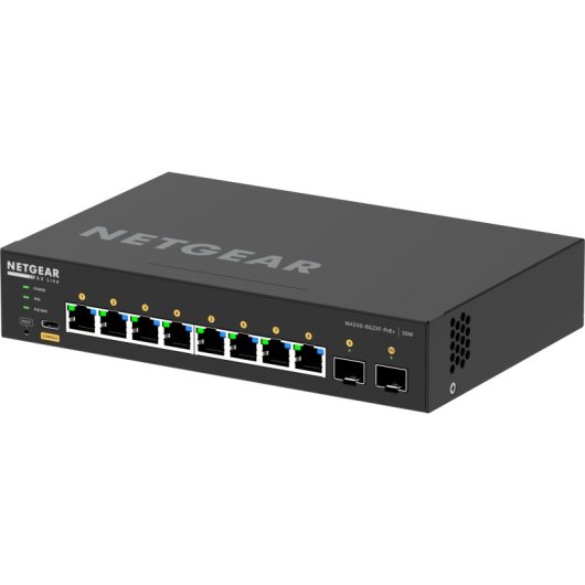 Switch Netgear GSM4210PX-100EUS 8 Puertos Gigabit PoE+ 24Gbps L2/L3 ARM Cortex-A9 2GB RAM Rack