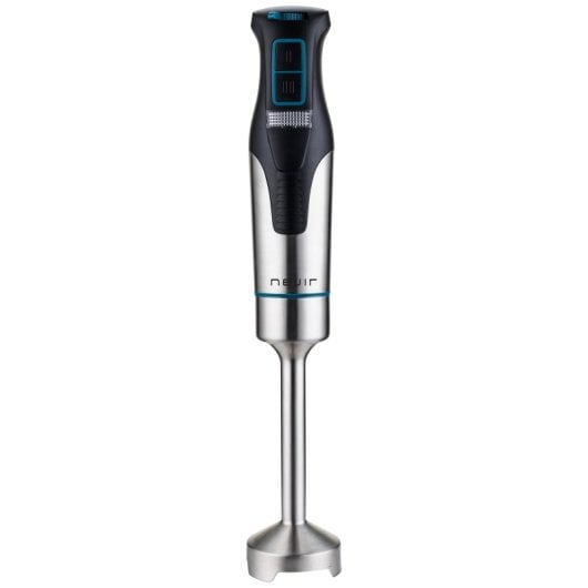 Frullatore a immersione Nevir in acciaio inossidabile da 1200 W con 2 velocità e set di accessori