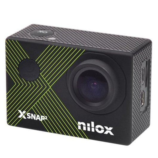 Cámara de acción Nilox 4K Ultra HD 8MP Pantalla LCD 64GB Estabilizador WiFi Negra
