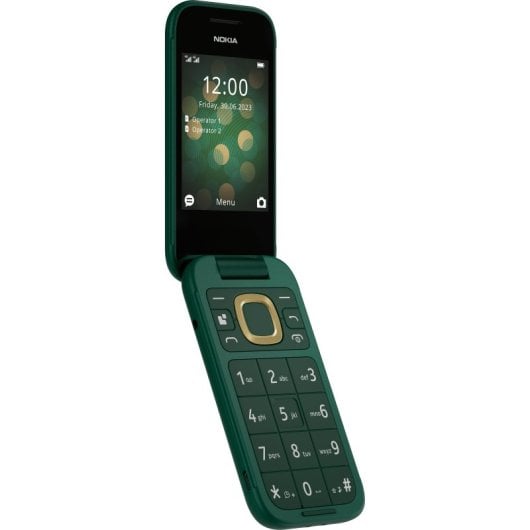 Móvil Nokia 2660 Flip Verde Dual SIM 4G Pantalla 2.8? 128MB 0.3MP 1450mAh