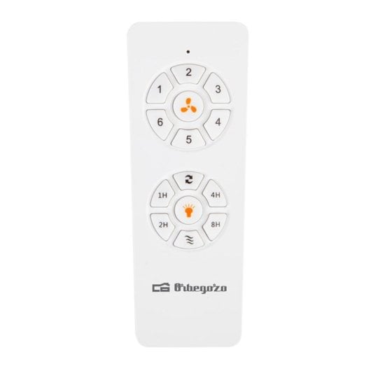 Ventilador de Techo con Luz Orbegozo CP 132120 40W 120cm 6 Velocidades Motor DC Silencioso Mando Temporizador Función Invierno