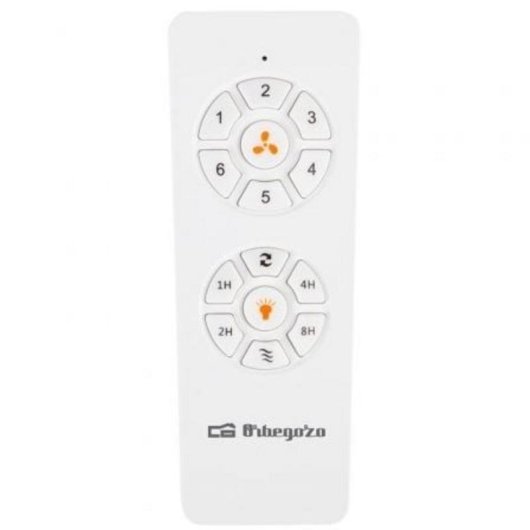 Ventilador de Techo con Luz Orbegozo CP 132120 40W 120cm 6 Velocidades Motor DC Silencioso Mando Temporizador Función Invierno