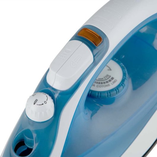 Ferro da stiro Orbegozo SV 2025 2000W Piastra antiaderente Autopulente Bianco/Blu