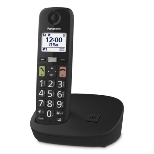 Telefono cordless DECT Panasonic KX-TGU110EXB 100 voci Schermo da 1,8" Nero