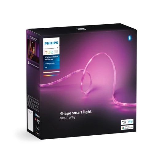 Tira de luz inteligente Philips 3m Bluetooth Zigbee Blanco Silicona RGB 20W
