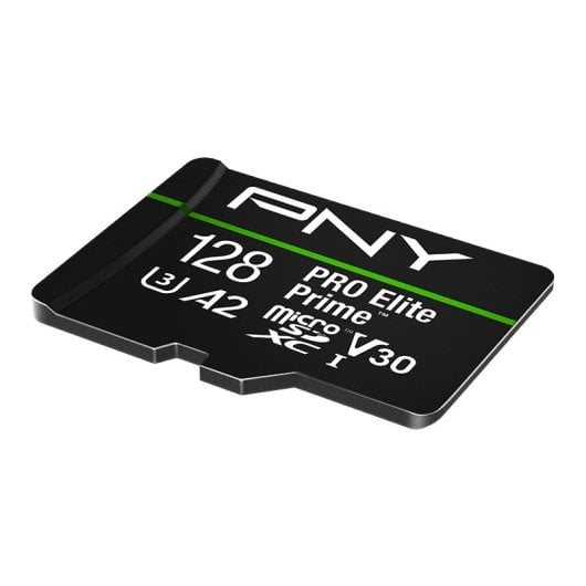 Tarjeta MicroSDXC PNY PRO Elite Prime 128GB 200MB/s UHS-I U3 V30 A2 con Adaptador SD
