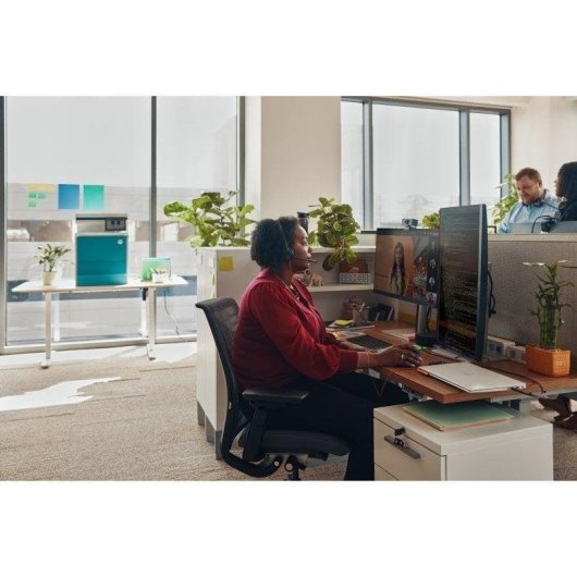 Poly Blackwire 3325 kabelgebundene Kopfhörer USB-C und 3,5 mm Klinke Büro, Boom-Mikrofon, schwarz