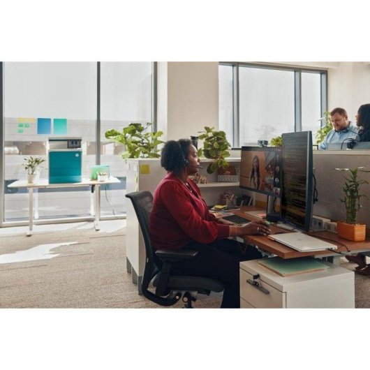 Poly Blackwire 3325 kabelgebundene Kopfhörer USB-C und 3,5 mm Klinke Büro, Boom-Mikrofon, schwarz