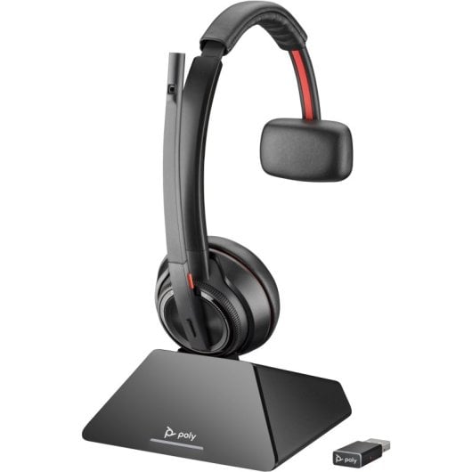 Auriculares Poly inalámbricos DECT/Bluetooth con cancelación de ruido y micrófono profesional