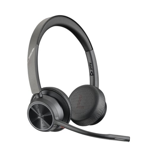 Auricular supra-auricular Poly Wireless Bluetooth DECT com microfone de boom