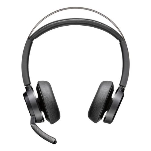 Casque Poly Voyager Focus 2 sans fil Bluetooth avec Réduction de Bruit, USB-C, bureau, micro, noir