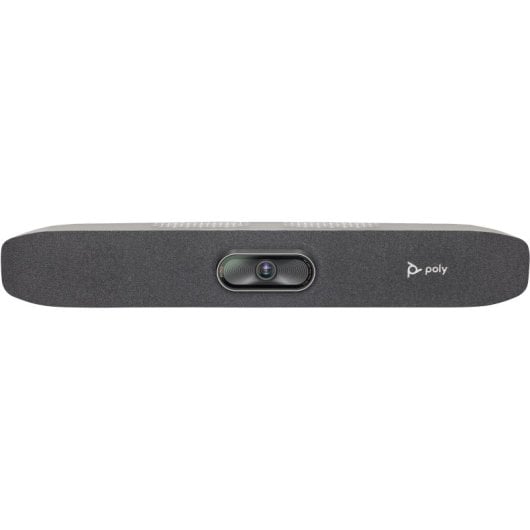 Barra de videoconferência Poly 4K Ultra HD com zoom digital de 5x, Wi-Fi, Bluetooth e áudio avançado