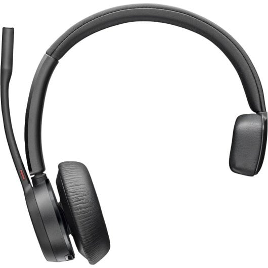Casque monaural Bluetooth sans fil Poly avec micro perche et station de charge