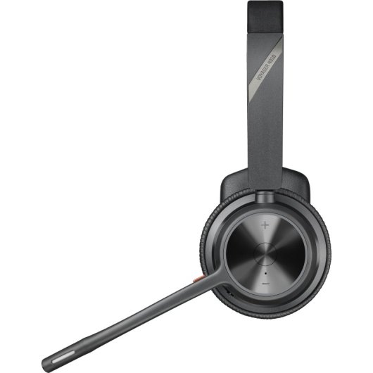 Casque monaural Bluetooth sans fil Poly avec micro perche et station de charge